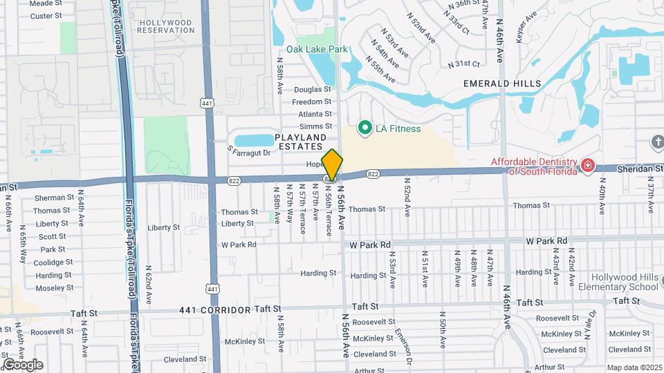 2421 N 56th Terrace Map and Location Details