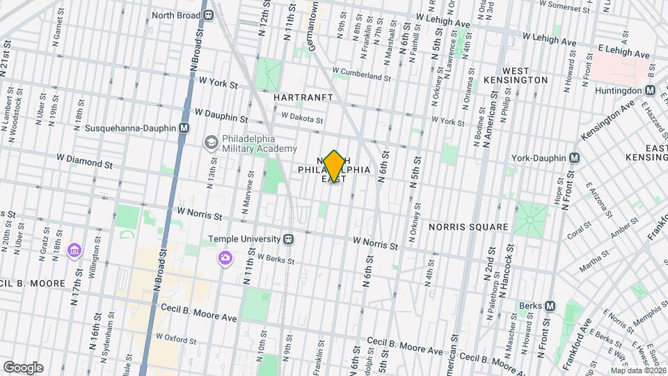 2131 N 8th St Map and Location Details