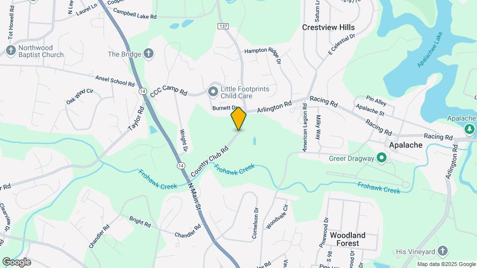 2158 Country Club Rd Map and Location Details