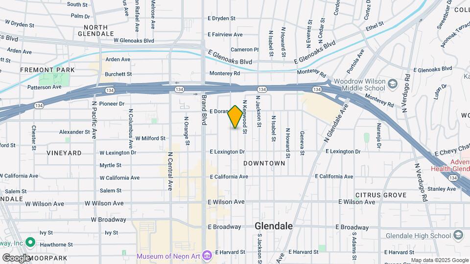 504 N Louise St Map and Location Details