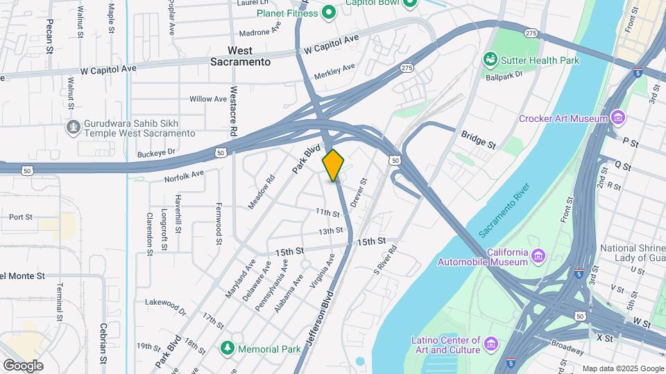 1020 Jefferson Blvd Map and Location Details