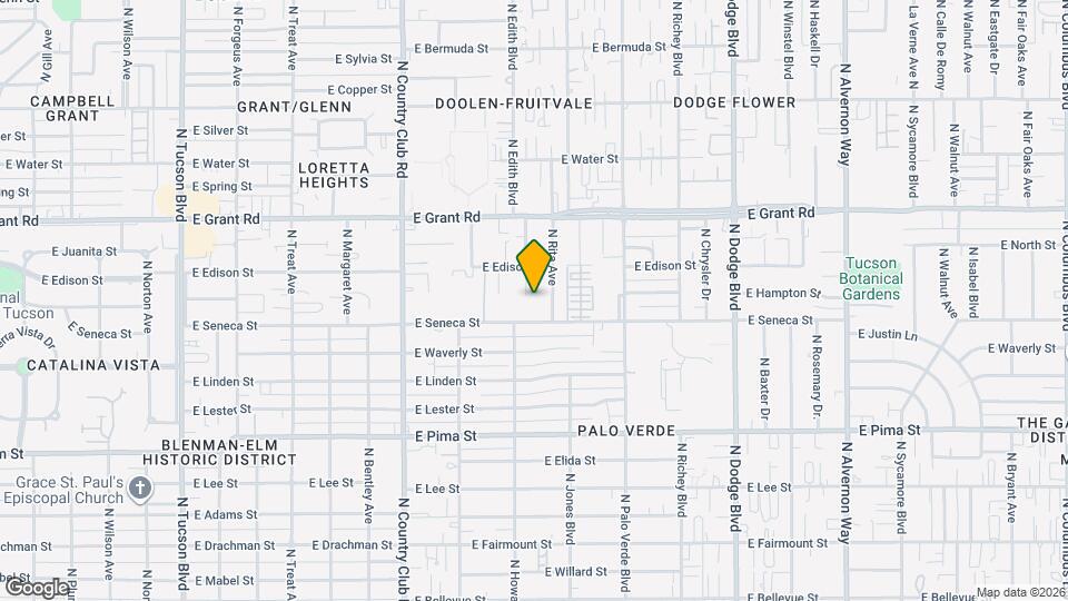 2140 N Northway Ave Map and Location Details