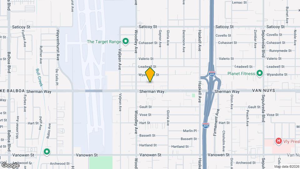 16010 Cantlay St Mapa y Detalles de la Ubicación