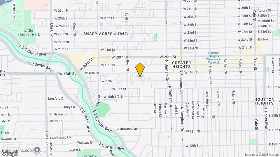 1007 W 17th St Map and Location Details