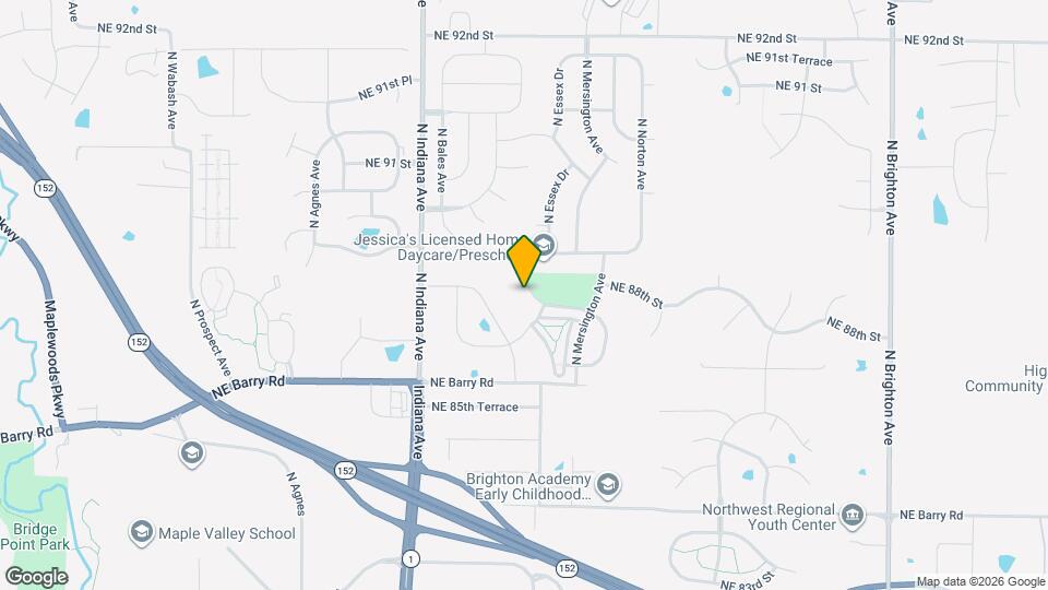 8710 N Cleveland Ave Map and Location Details