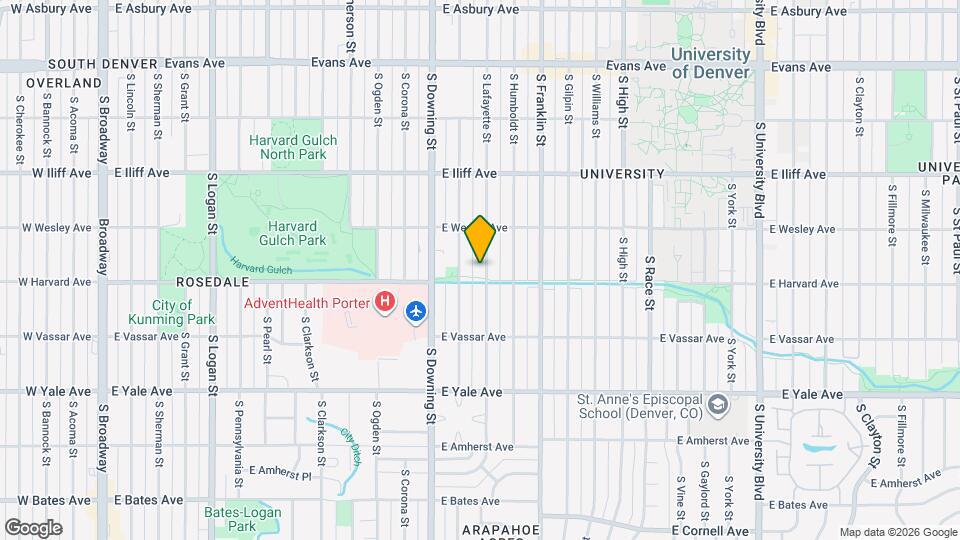 2475 S Lafayette St Map and Location Details
