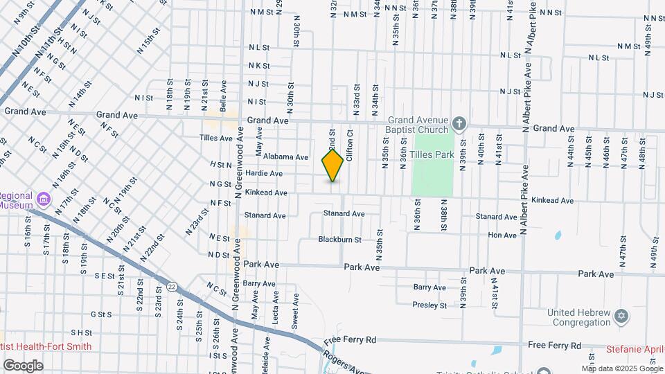 604 N 32nd St Map and Location Details