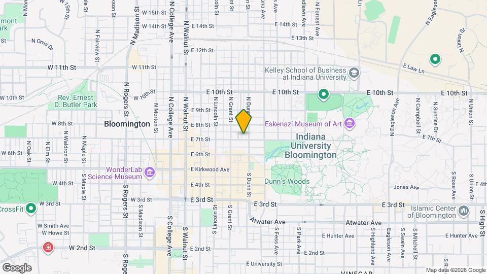 419 E 7th Map and Location Details