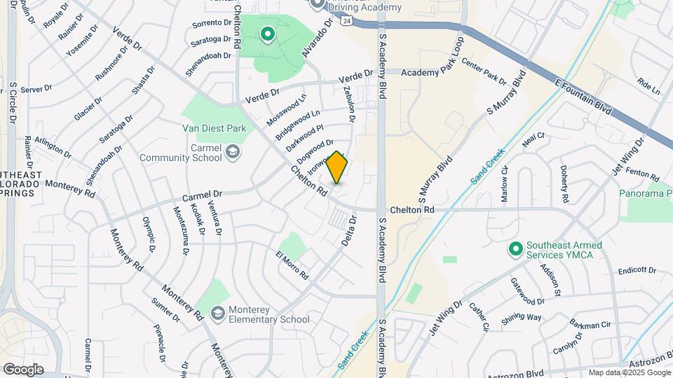 1845 Zebulon Dr Map and Location Details