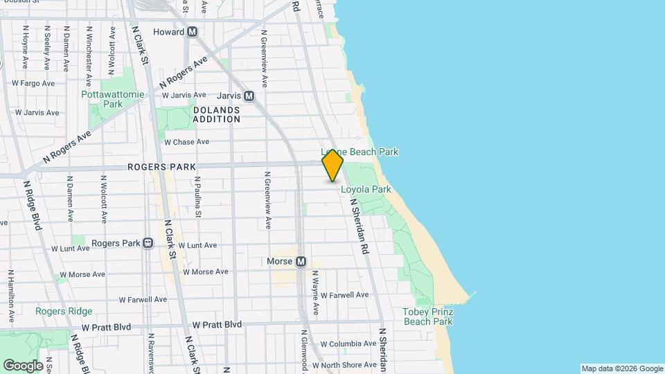 1326 W Estes Ave, Unit G Map and Location Details