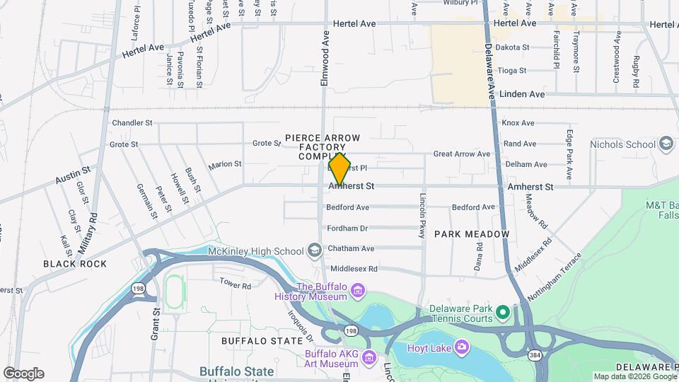725 Amherst St Map and Location Details