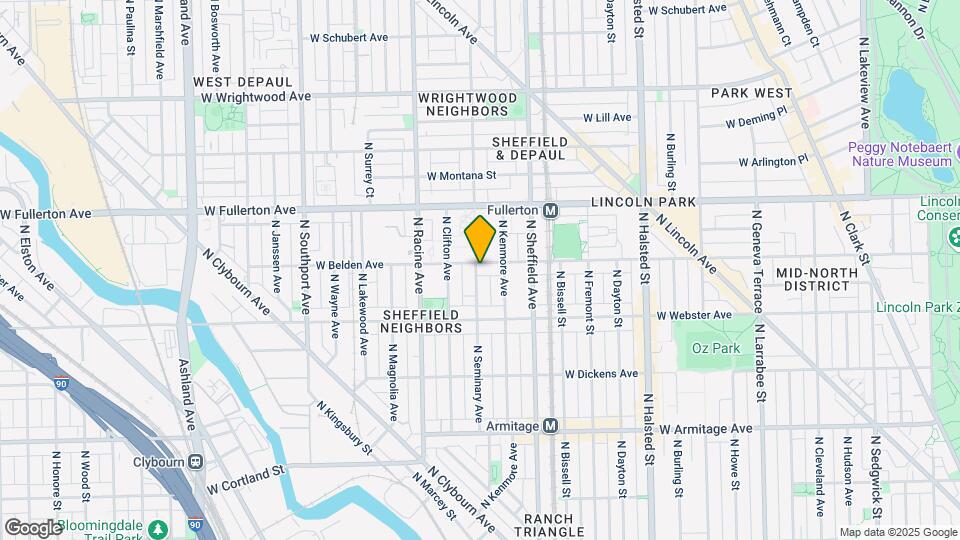 1057 W Belden Ave Map and Location Details