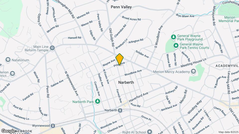 321 N Narberth Ave Mapa y Detalles de la Ubicación