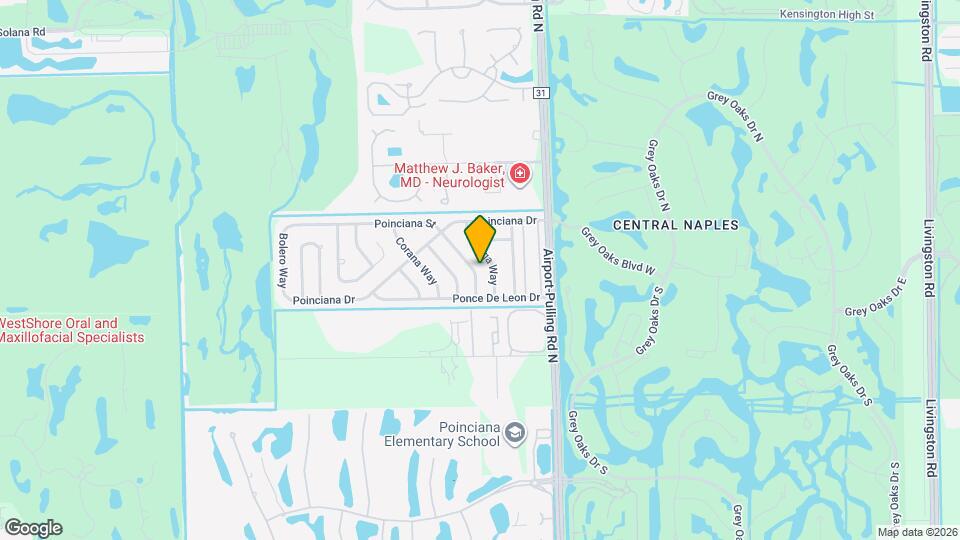 3408 Poinciana St Map and Location Details