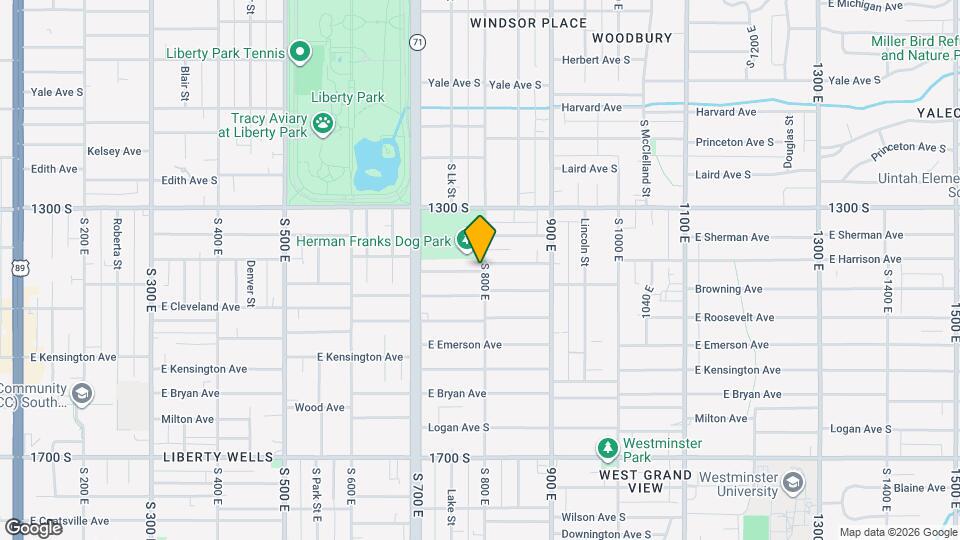 1245 E Harrison Ave Map and Location Details