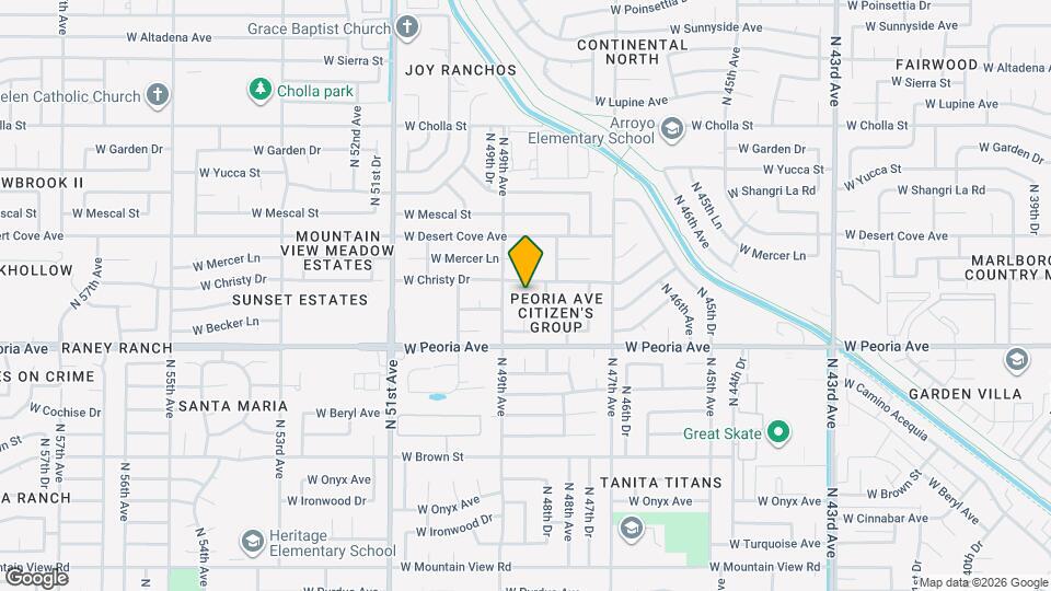 10639 N 48th Dr Map and Location Details