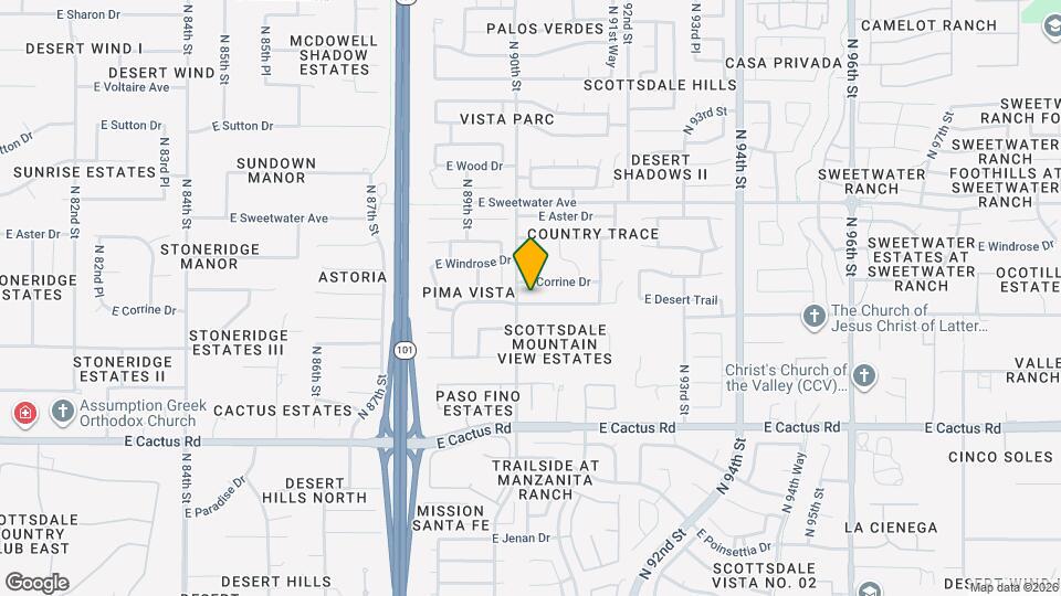 9014 E Larkspur Dr Map and Location Details