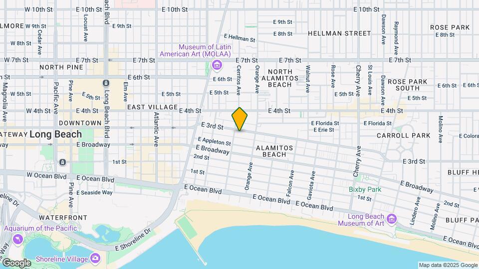 1100 E 3rd St Map and Location Details