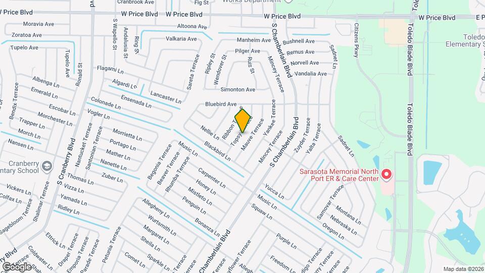 2200 Topsy Terrace Map and Location Details