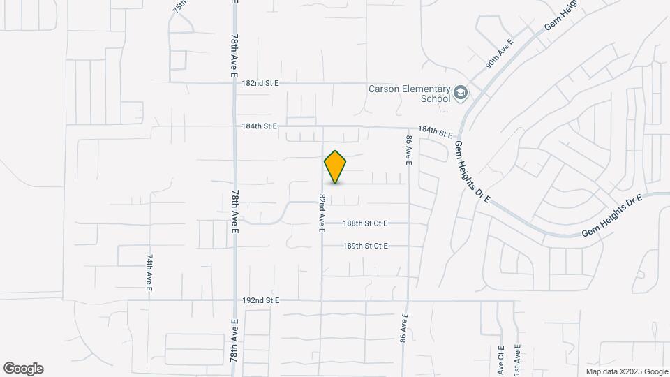 8218 186th St Ct E Map and Location Details