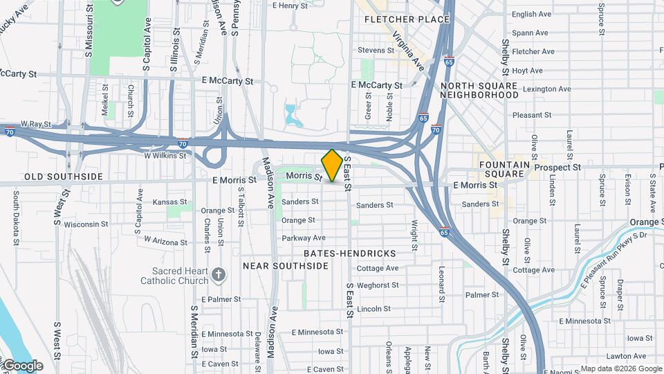 421 E Morris St Map and Location Details