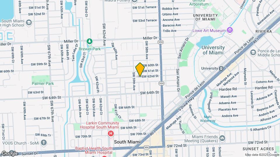 5854 SW 62nd St Map and Location Details