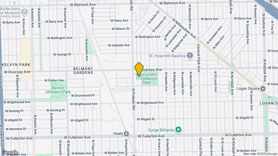 2726 N Harding Ave Map and Location Details