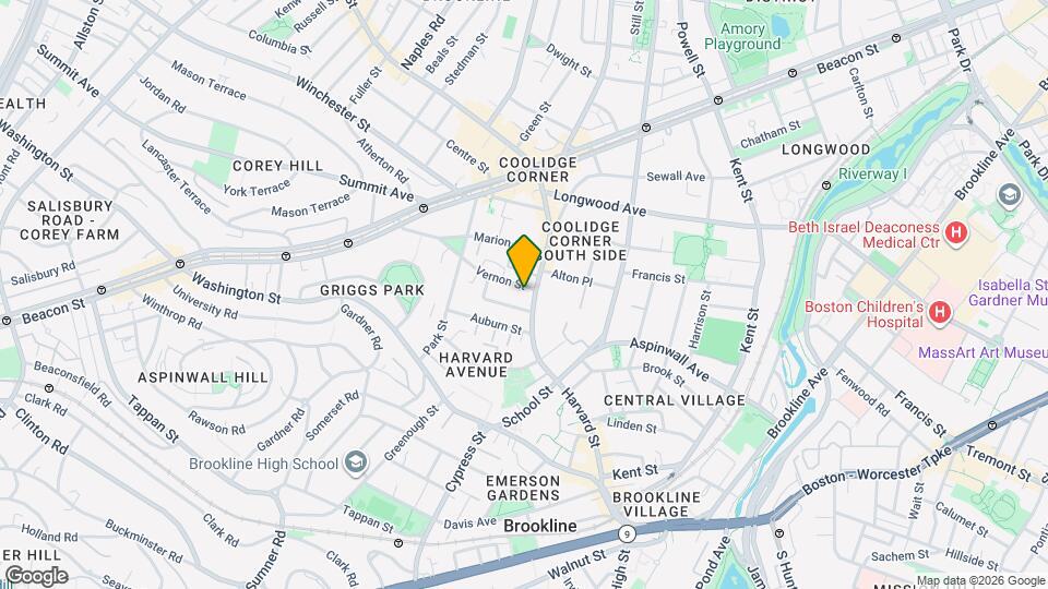 10 Vernon St Map and Location Details