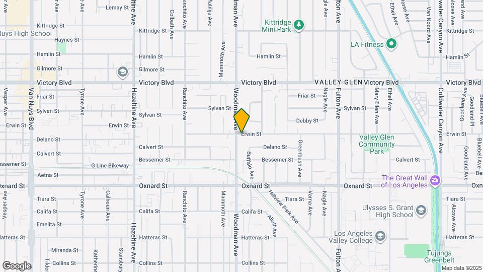 13692 Erwin St Map and Location Details