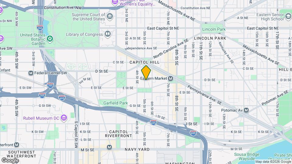 408 5th St SE, Unit First Floor Apartment Map and Location Details