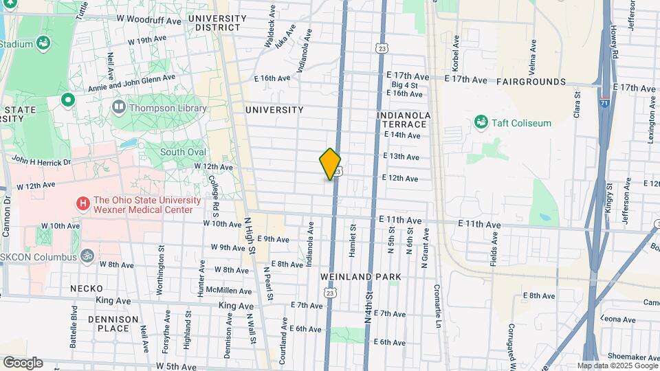 1619 Summit St Map and Location Details