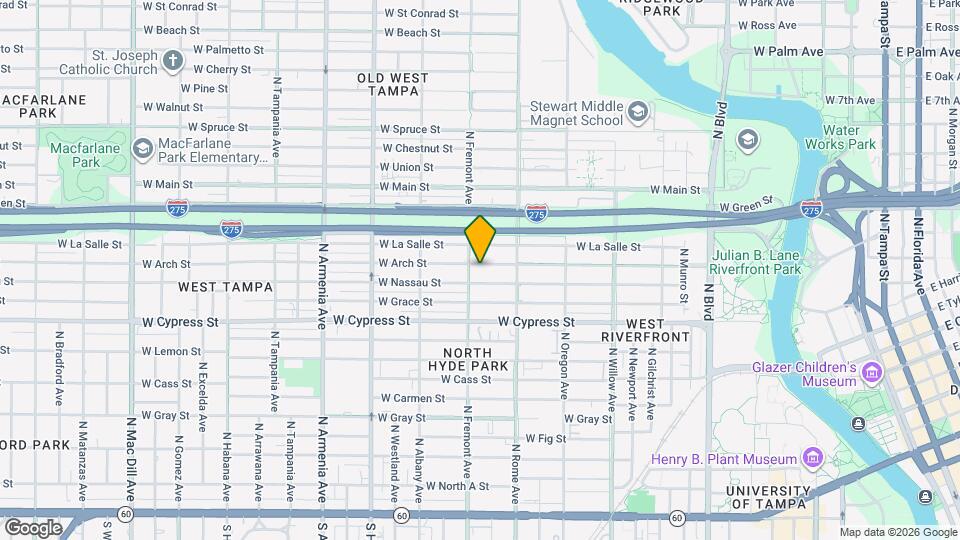 1720 W Arch St Map and Location Details