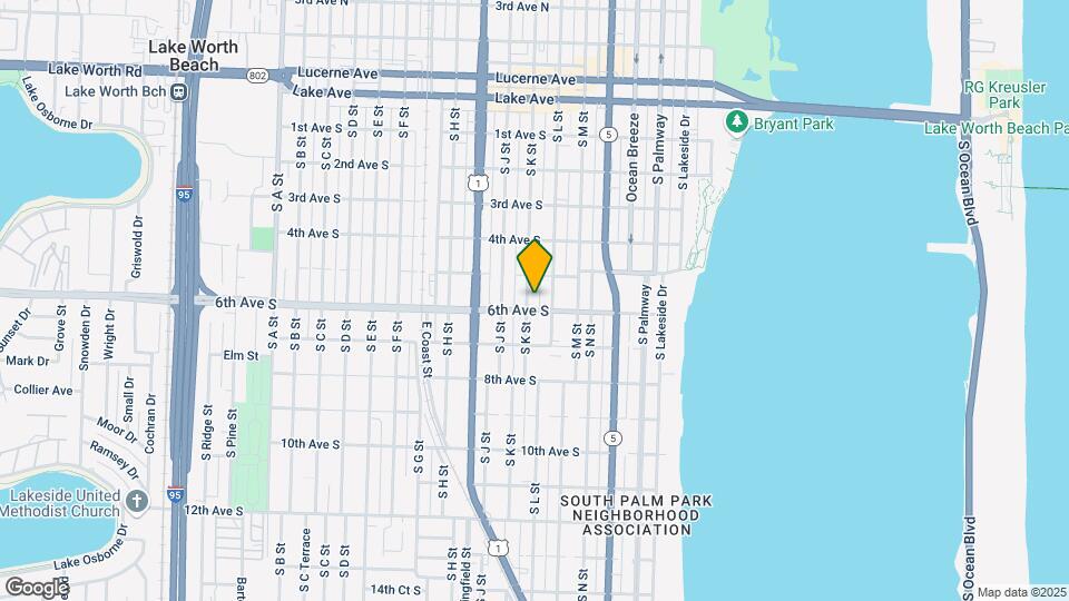 524 S K St, Unit 1 Mapa y Detalles de la Ubicación