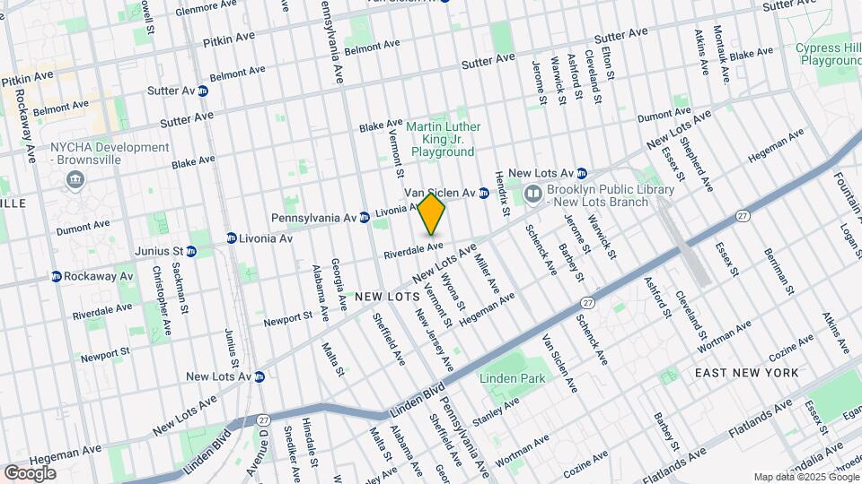 600 Wyona St Map and Location Details