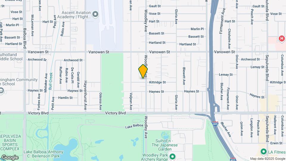 6601 Woodley Ave Map and Location Details