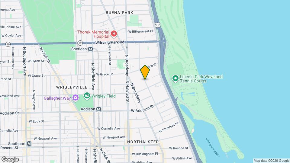 3734 N Pine Grove Ave, Unit 1E Mapa y Detalles de la Ubicación