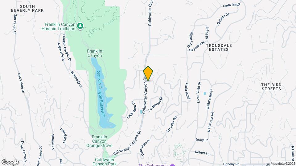 1258-1258 Coldwater Canyon Dr Map and Location Details