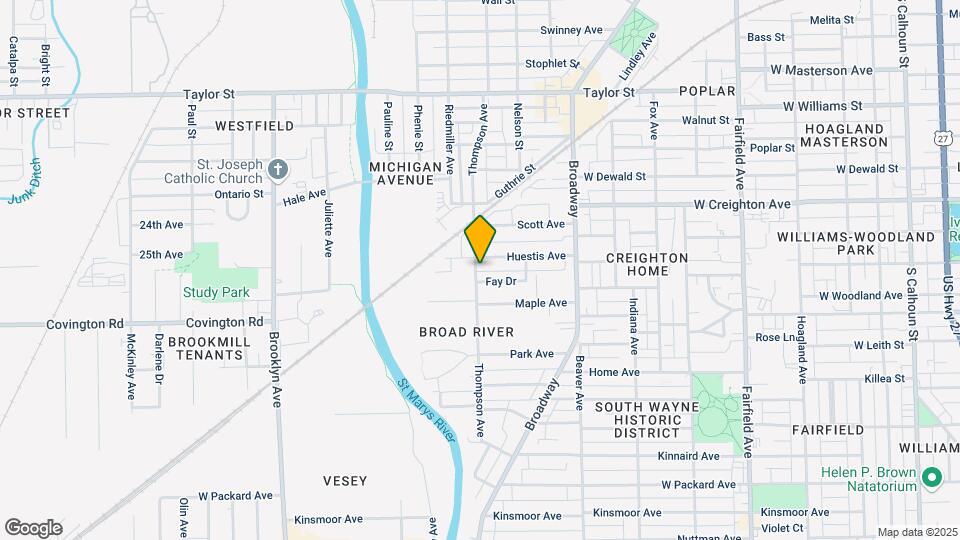 2513 Thompson Ave Map and Location Details