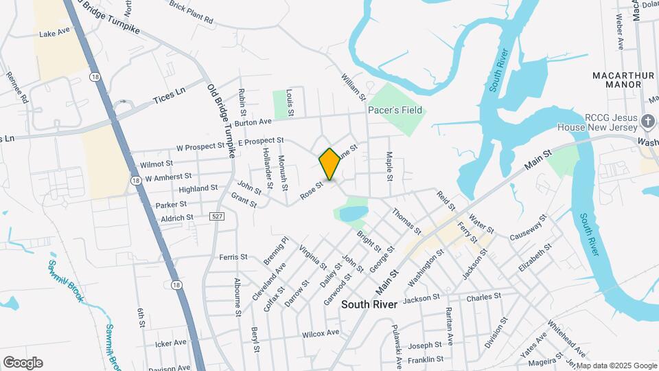 132 E Prospect St Map and Location Details