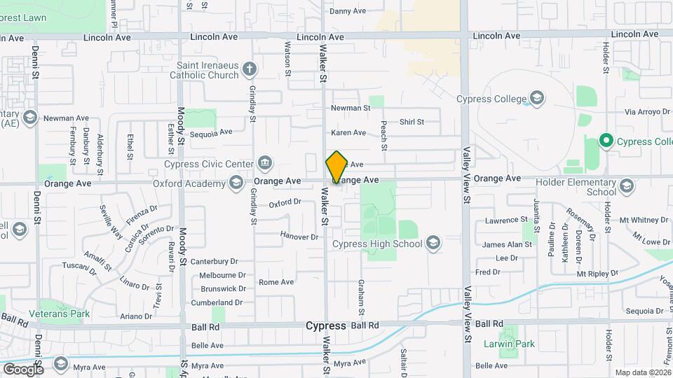 5542 Orange Ave, Unit E Map and Location Details