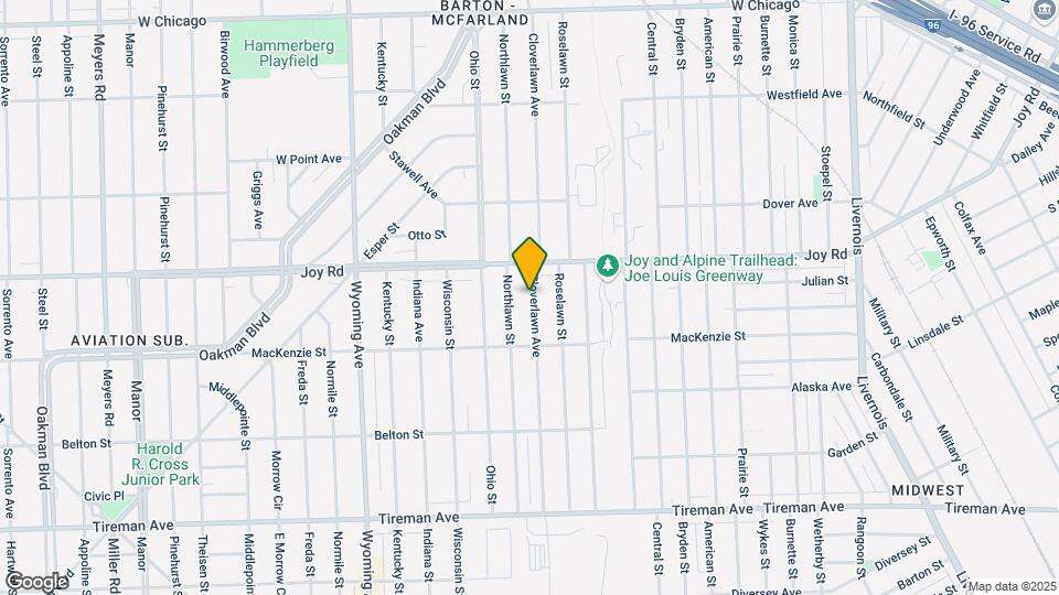 8595 Cloverlawn Ave Map and Location Details