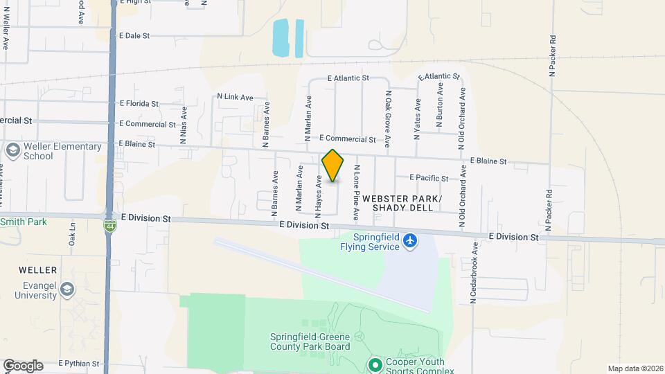 1649 N Patterson Ave Map and Location Details