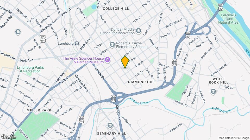 1514 Fillmore St Map and Location Details