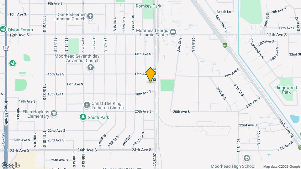 1615 20th St S Map and Location Details