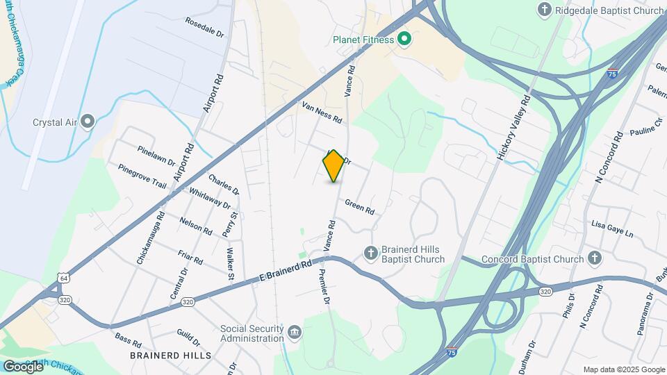 1307 Vance Rd Map and Location Details