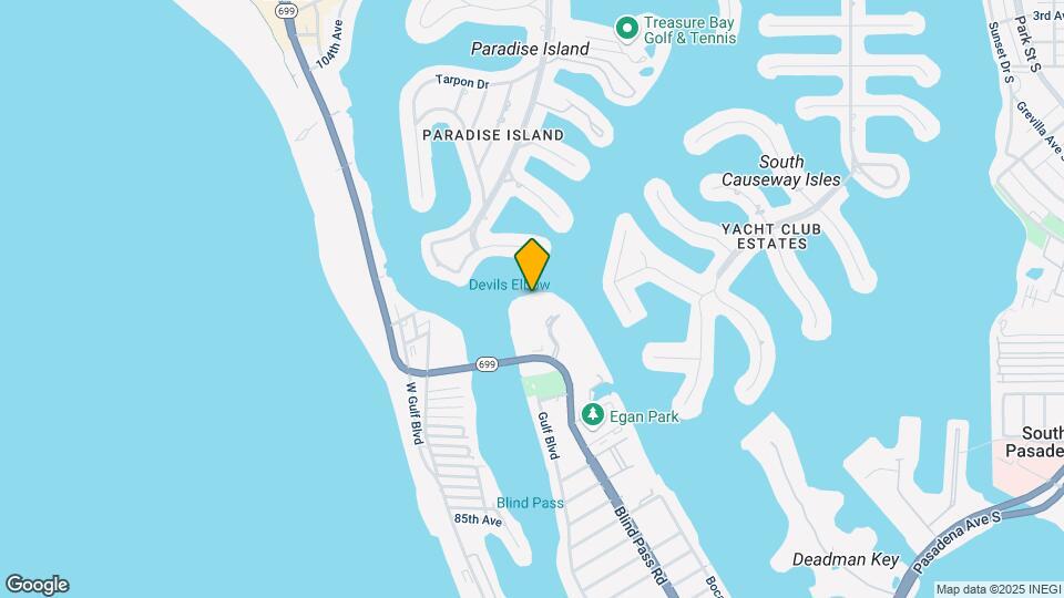 Yacht & Tennis Club of St. Pete Beach Map and Location Details