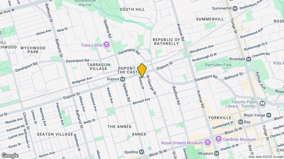 661 Huron St Map and Location Details