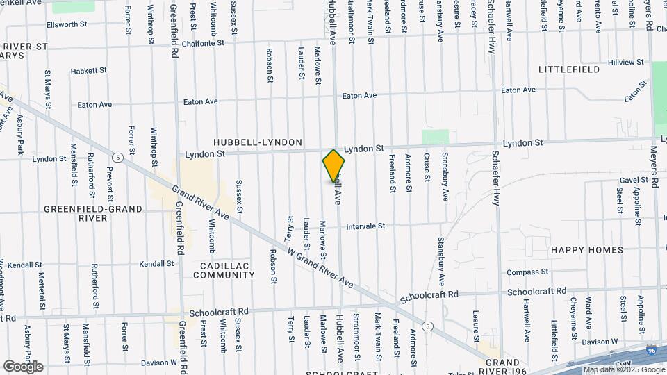 14325 Hubbell Ave Map and Location Details
