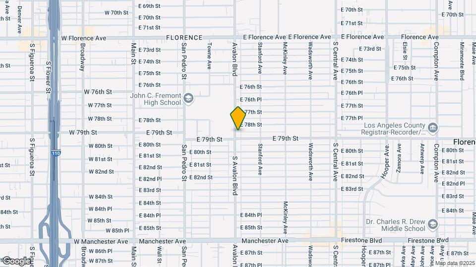 7818 Avalon Blvd Map and Location Details