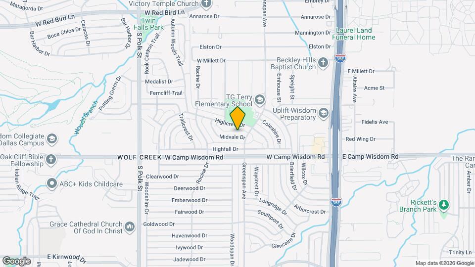619 Midvale Dr Map and Location Details